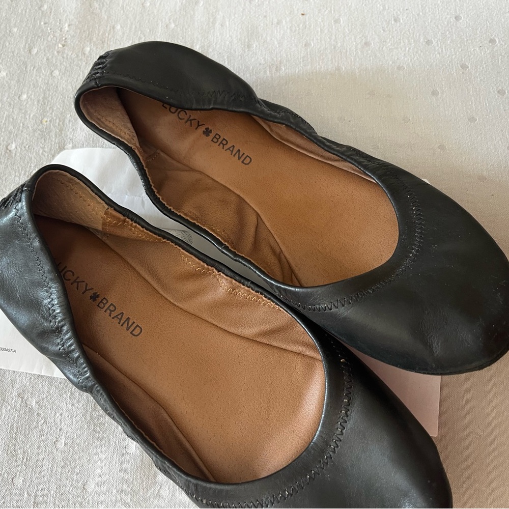 Lucky Brand Women's Classic Black Flats